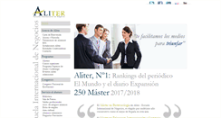 Desktop Screenshot of aliter.org